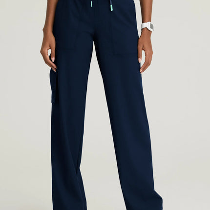 Scout 5-Pocket Shirred Waistband Wide Leg Cargo Pant