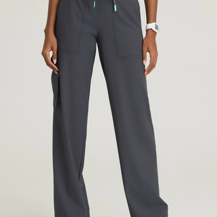 Scout 5-Pocket Shirred Waistband Wide Leg Cargo Pant PEWT