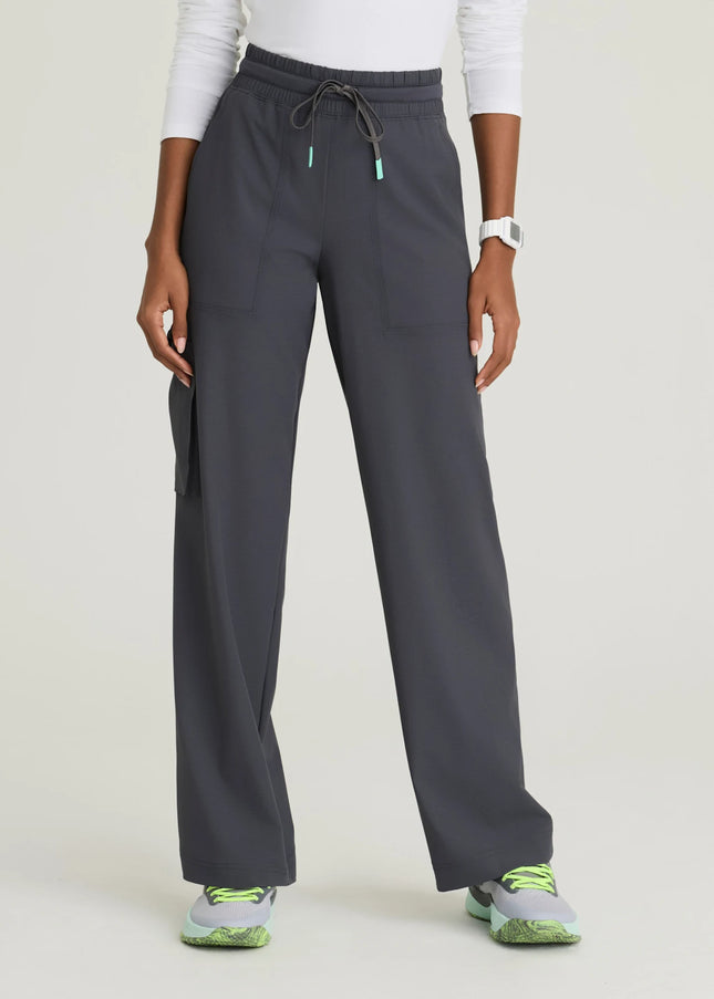 Scout 5-Pocket Shirred Waistband Wide Leg Cargo Pant PEWT