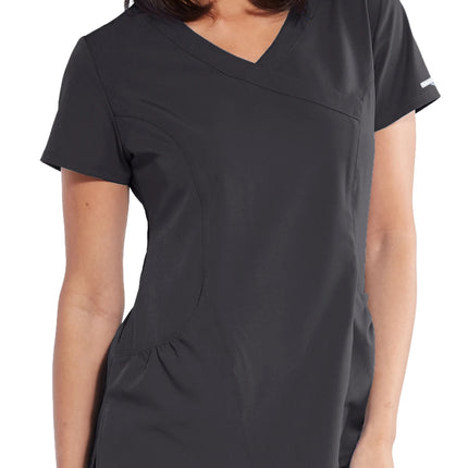 Charge 3-Pocket Crossover Scrub Top PEWT
