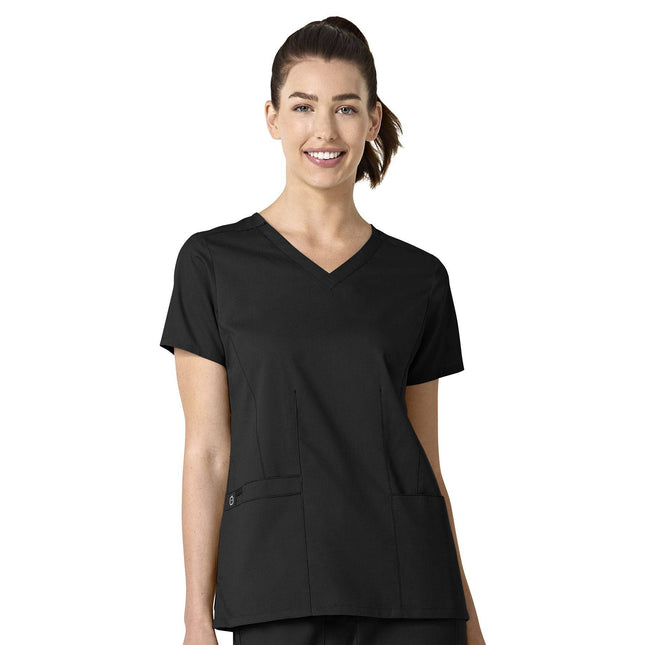 Women's Shaped V-Neck Scrub Top.