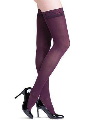 840/841 Soft Opaque Compression Stockings for Women by Sigvaris 15-20mmHg Women's OPEN Toe.