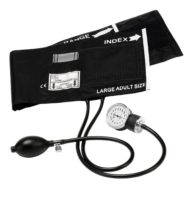 Premium Large Adult Aneroid Sphygmomanometer Nursing Manual - USA Medical Supply 