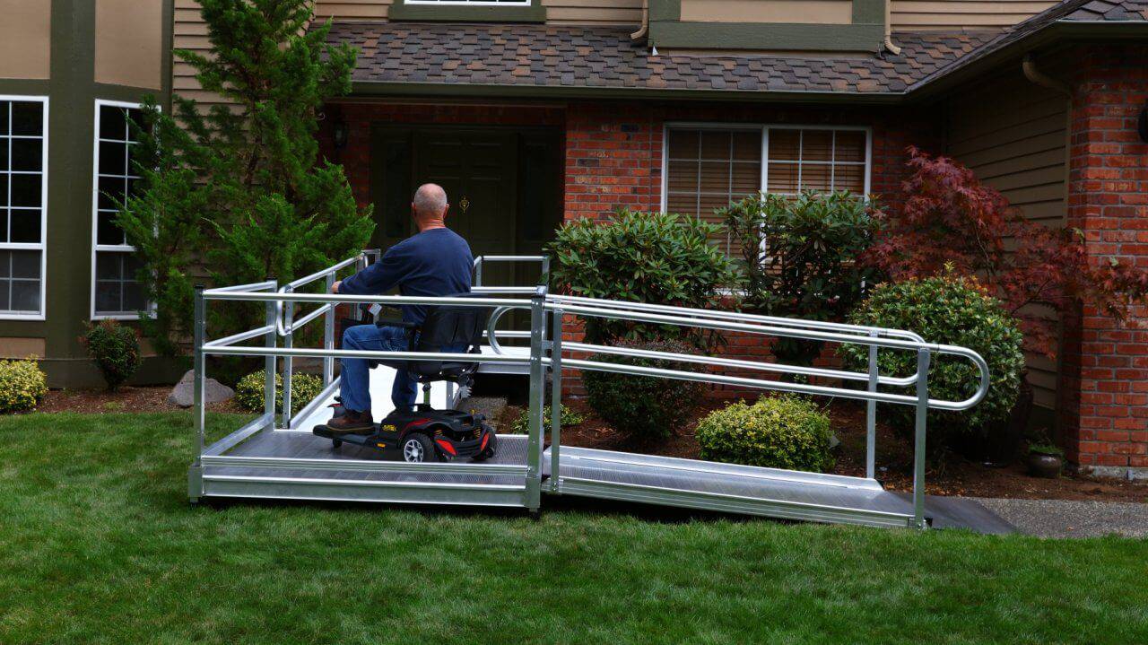 USED EZ Access Solid Aluminum Handicap Ramp with Professional ...