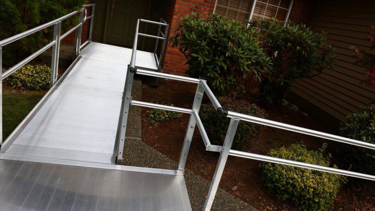 USED EZ Access Solid Aluminum Handicap Ramp with Professional Installa ...
