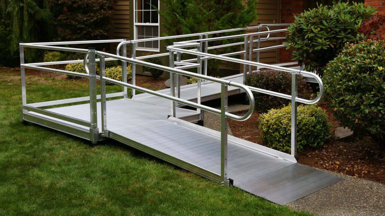 NEW EZ Access Solid Aluminum Handicap Ramp with Professional Installat ...