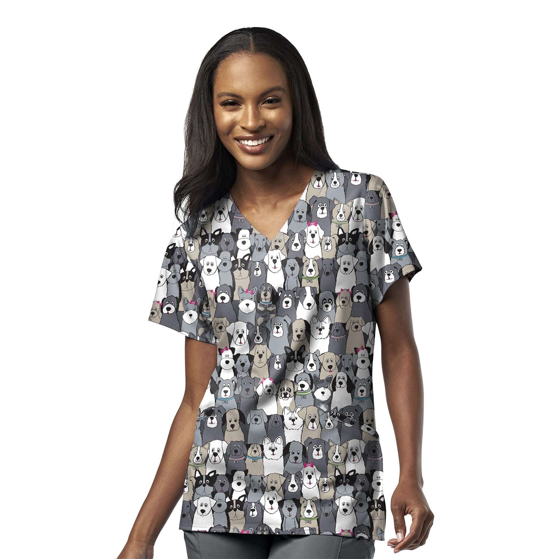 Stretch print sale scrub tops