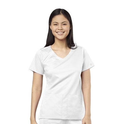 WonderWink PRO Women's 4 Pocket Wrap Top - Regular Size - USA Medical Supply 