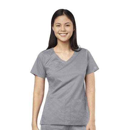 WonderWink PRO Women's 4 Pocket Wrap Top - Large Size - USA Medical Supply 