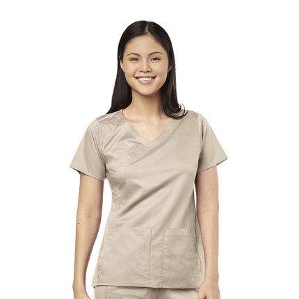 WonderWink PRO Women's 4 Pocket Wrap Top - Regular Size - USA Medical Supply 