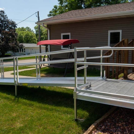 NEW EZ Access Solid Aluminum Handicap Ramp with Professional Installat ...