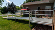 NEW EZ Access Solid Aluminum Handicap Ramp with Professional Installation.