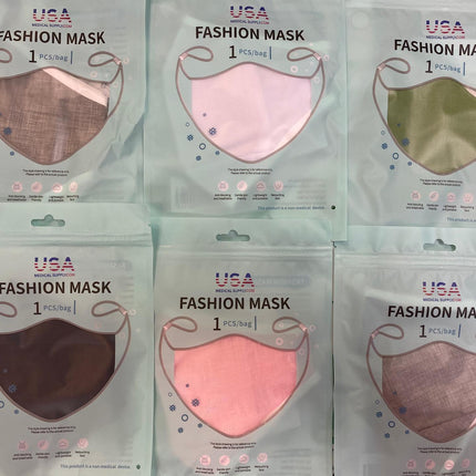 Washable Premium USA Medical Supply Brand Fashion Masks with Filter Pocket - USA Medical Supply 