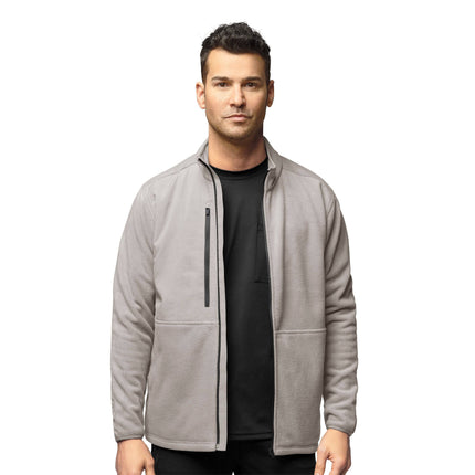 Men's Micro Fleece Zip Jacket - USA Medical Supply 