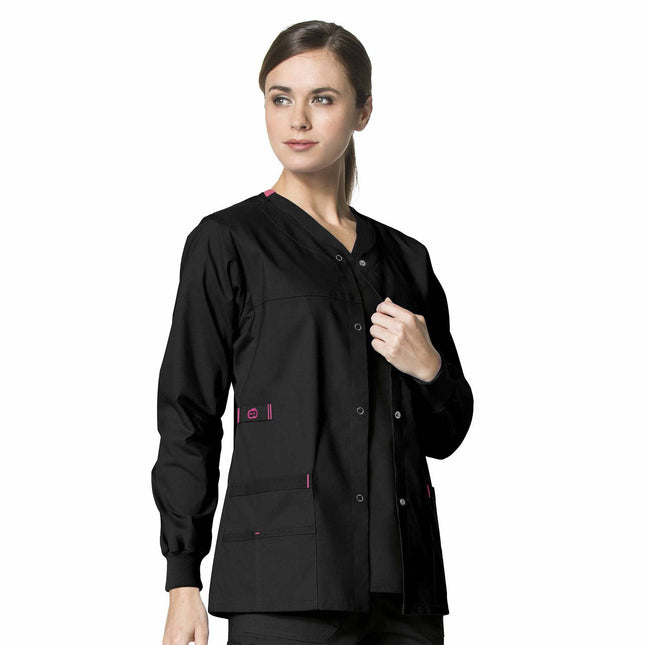 Constance Snap Front Scrub Jacket.