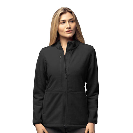 Women's Micro Fleece Zip Jacket - USA Medical Supply 