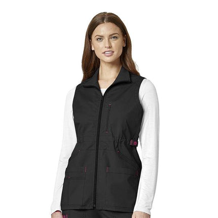 WonderWink WonderFLEX Women's Utility Zip Fashion Vest - USA Medical Supply 