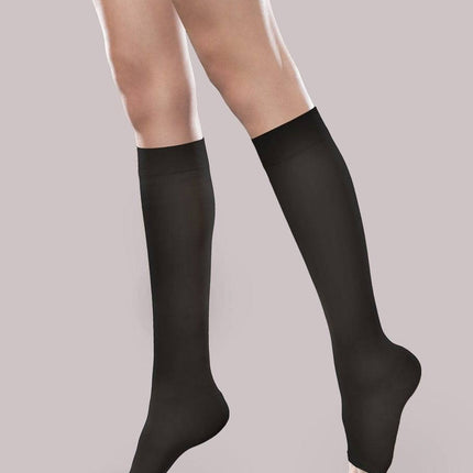 Therafirm Sheer Ease Women's Open-Toe Moderate Support Knee High.