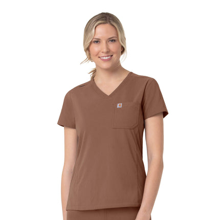 Women's Modern Fit Tuck-In Scrub Top - USA Medical Supply 