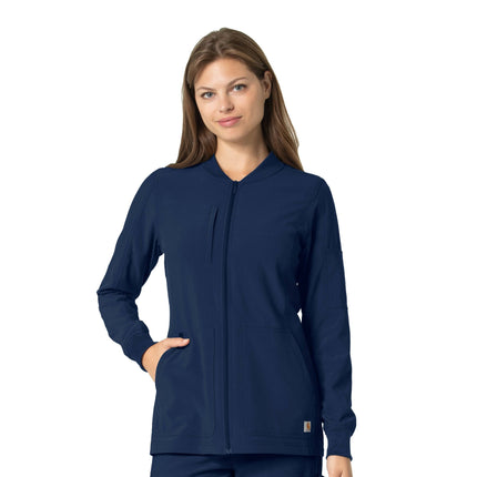 Women's Front Zip Utility Jacket - USA Medical Supply 