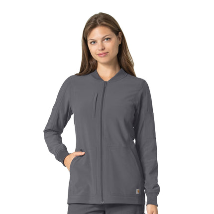 Women's Front Zip Utility Jacket - USA Medical Supply 