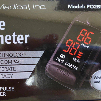3B Medical Pulse Oximeter Oxygen Saturation Heart Rate Pocket - Footit Medical, CPAP, Stairlift, Orthotic, Prosthetic, & Mobility Supply