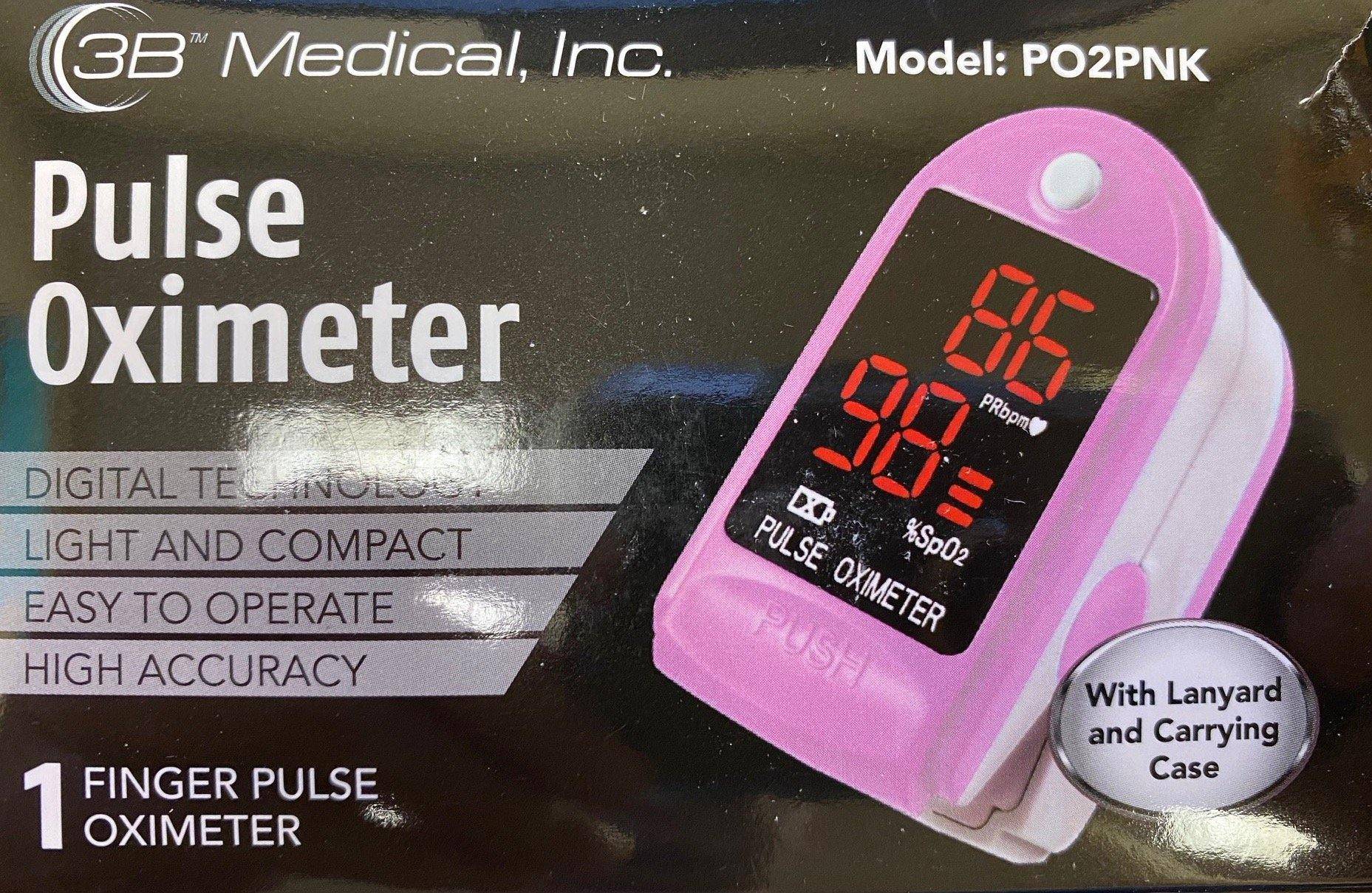 3B Medical Pulse Oximeter Oxygen Heart Pocket | USA Supply