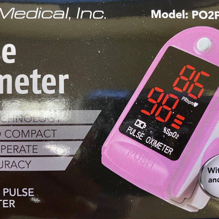3B Medical Pulse Oximeter Oxygen Saturation Heart Rate Pocket - Footit Medical, CPAP, Stairlift, Orthotic, Prosthetic, & Mobility Supply