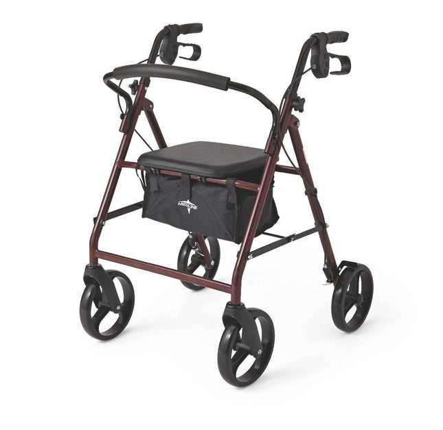 Basic Rollator 8" WH - Footit Medical, CPAP, Stairlift, Orthotic, Prosthetic, & Mobility Supply