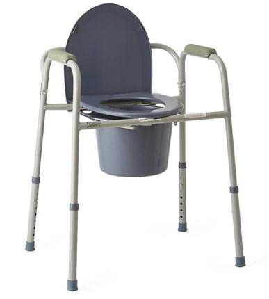 Steel Bedside Commode - Footit Medical, CPAP, Stairlift, Orthotic, Prosthetic, & Mobility Supply