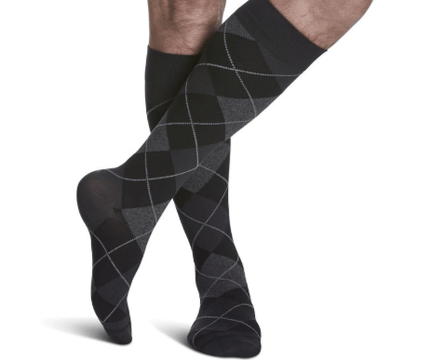 183 Microfiber Shades for Men by Sigvaris Knee High Calf Compression Stockings 15-20mmHg - USA Medical Supply