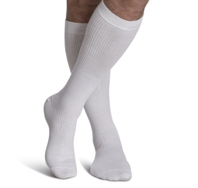186 Casual COTTON for Men by Sigvaris Knee High Calf Compression Stockings 15-20mmHg - USA Medical Supply