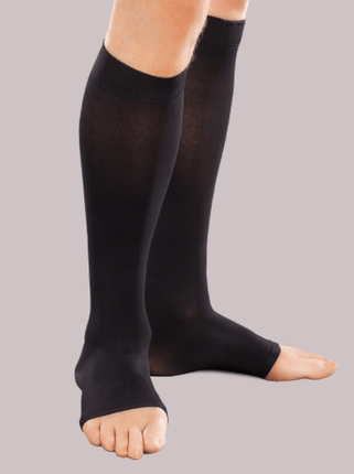 Ease Opaque Knee High for Men and Women Open Toe 15-20mmHg, 20-30mmHg, 30-40mmHg - USA Medical Supply 