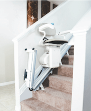 Harmar Automatic Folding Rail Pinnacle SL300 Stairlift Straight Rail with 10 Year Warranty.