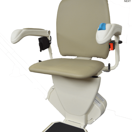 Harmar Pinnacle SL600 Stairlift Straight Rail Power Folding Rail 350lbs Capacity with 10 Year Warranty - Footit Medical, CPAP, Stairlift, Orthotic, Prosthetic, & Mobility Supply