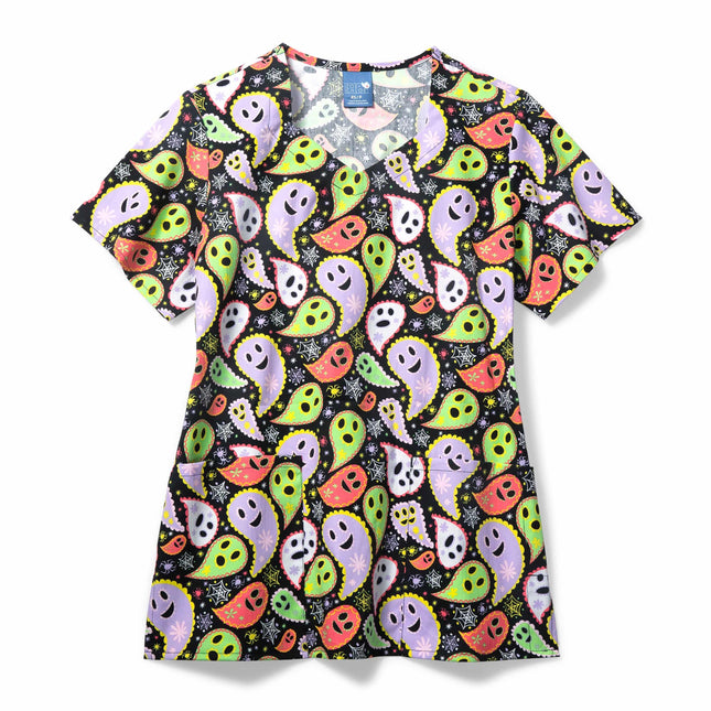 Diamond Neck Scrub Top.