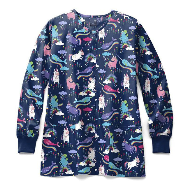 Printed Warm Up Jacket.