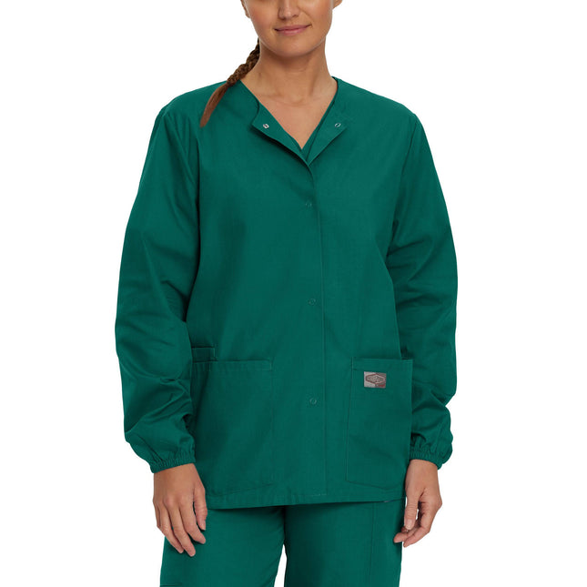 Landau Scrub Zone Women's Warm-Up Scrub Jacket 75221.