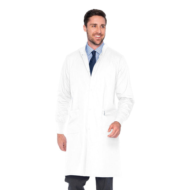 Landau Unisex 2-Pocket Full-Length Lab Coat 3176 - USA Medical Supply 