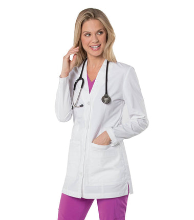 Urbane Women's 5-Pocket Mid-Length Lab Coat 9875 - USA Medical Supply 
